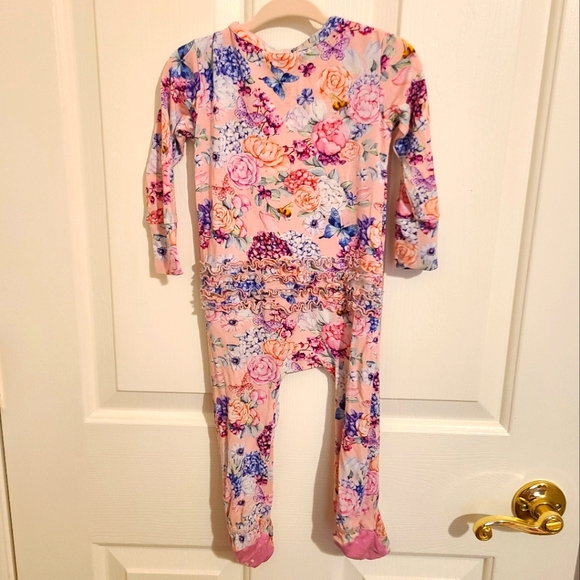 Posh Peanut Sleeper Pink Floral 9-12 months - Picture 2 of 4